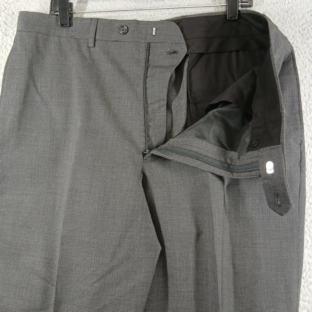 Jos. A. Bank 100% Wool Two-Button‎ Suit Set 43R 37W Micro-Pattern Gray